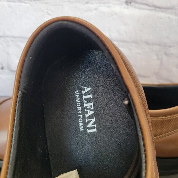 Alfani Men's Victor Faux-Leather Lace-Up Cap-Toe Dress Shoes - Picture 8 of 10